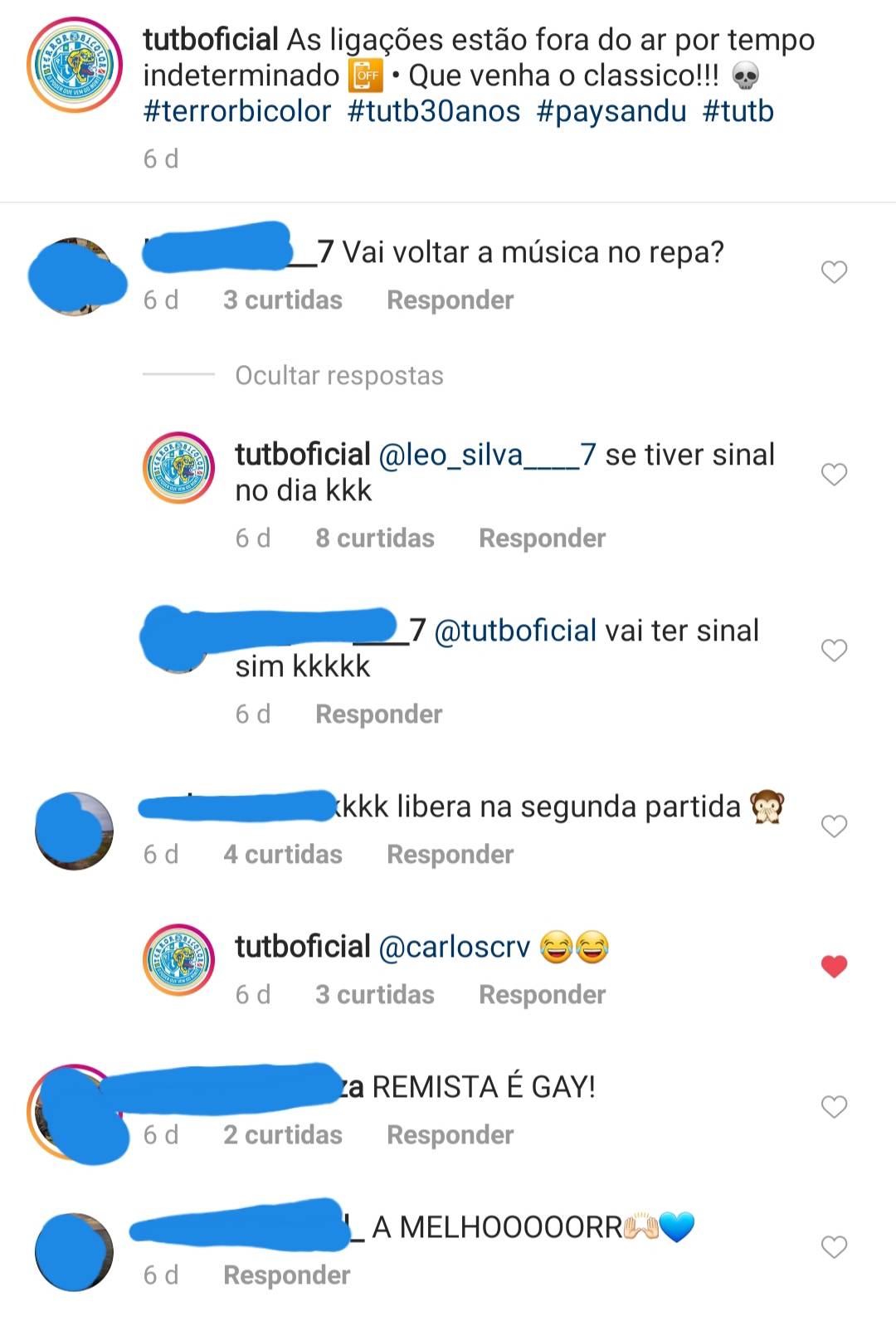 Torcida Bicolor volta a fazer apologia à homofobia com canção 'proibida'