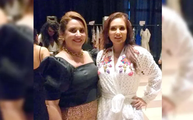 Alda Dantas, coordenadora do evento, e Carmen Peixoto, co-coordenadora