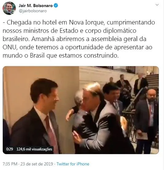 Bolsonaro diz que vai apresentar ao mundo Brasil em construção