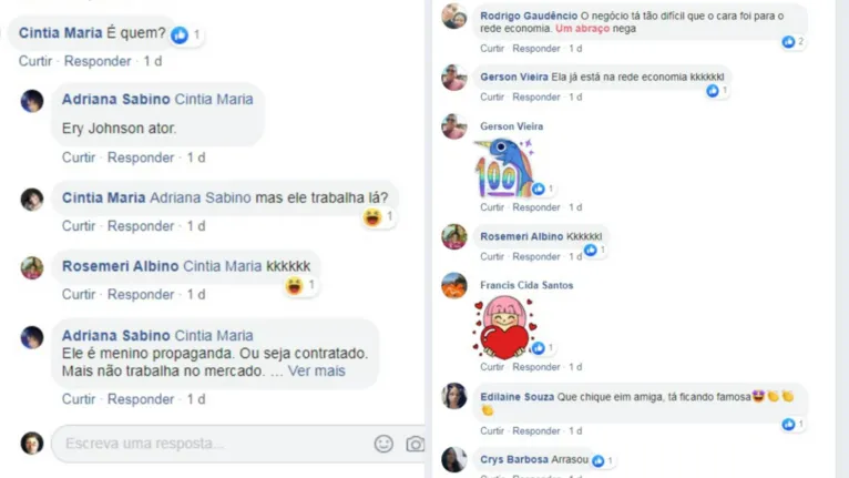Ator famoso posa com fã e é confundido com funcionário de supermercado