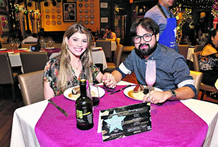 Fernanda e Rafael Suzuki aproveitaram a promoção

