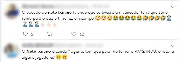 Neto Baiano diz que diretoria parece 'ter medo do Paysandu' e torcida não perdoa