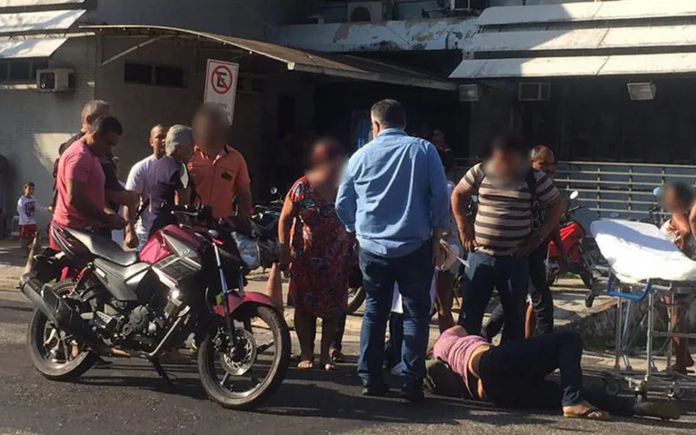 Colisão entre carro e moto deixa uma mulher ferida em Belém