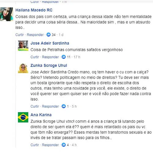 Criança de 8 anos muda de gênero, recebe o apoio dos pais e a atitude revolta; veja!