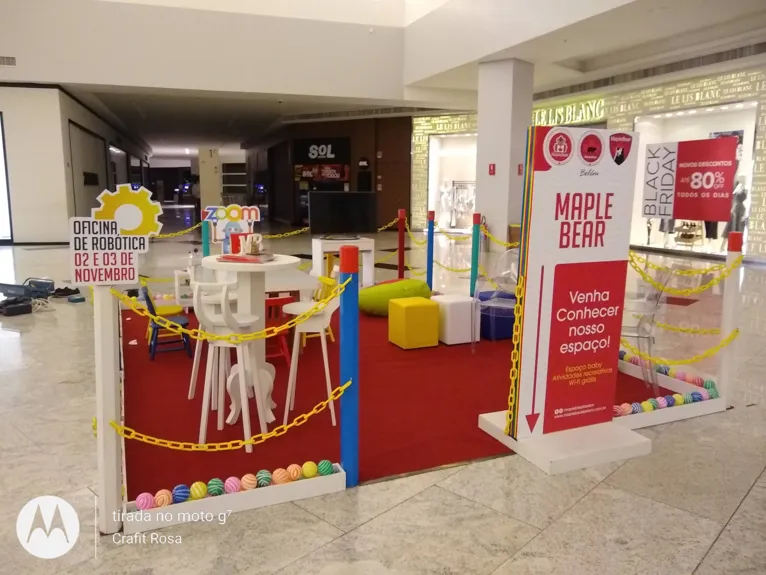 Stand do shopping Bosque Grão Pará