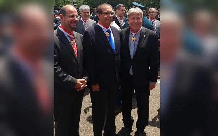  Vice- governador Lúcio Vale, Senador Jader Barbalho e o Secretário de Desenvolvimento Econômico, Mineração e Energia do Pará (Sedeme), Iran Lima.  