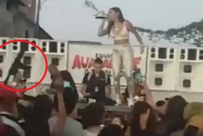 O baile funk foi realizado durante uma festa organizada para comemorar o Dia das Crianças.