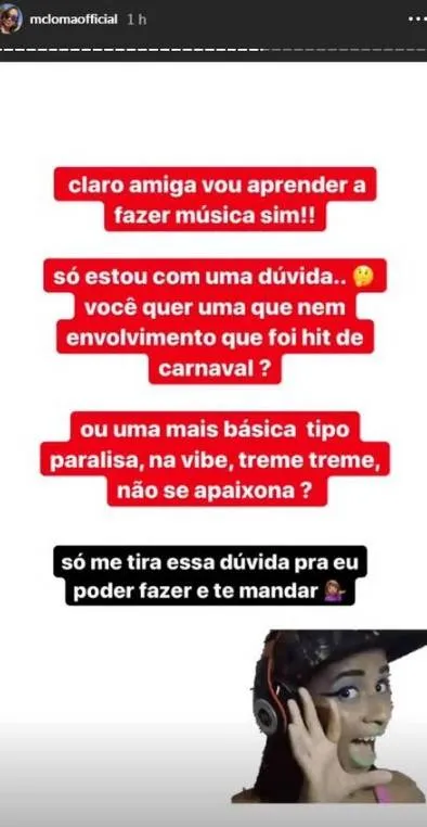 Melody e MC Loma protagonizam barraco na web: 'Cara de saracura'