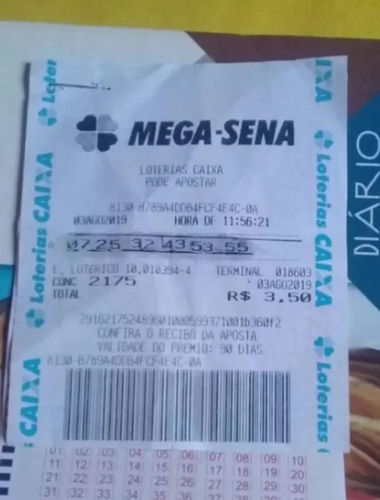 A jovem recortou e colou números em um bilhete da Mega-Sena a fim de resgatar o prêmio