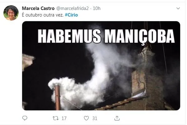 Paraenses
comemoram a chegada de outubro com memes