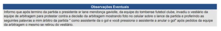 Presidente de adversário remista invade vestiário e pode ser punido
