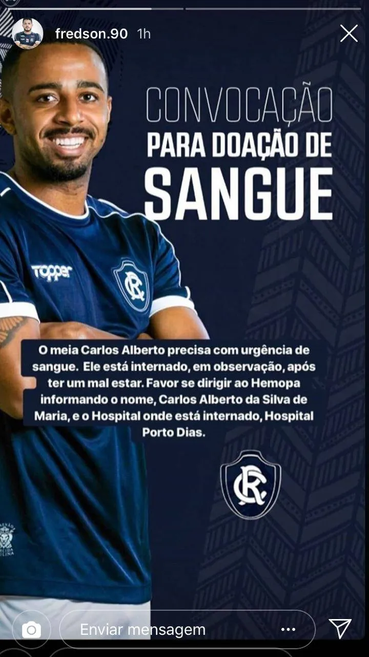Pentacampeão da seleção e colegas mostram apoio a Carlos Alberto