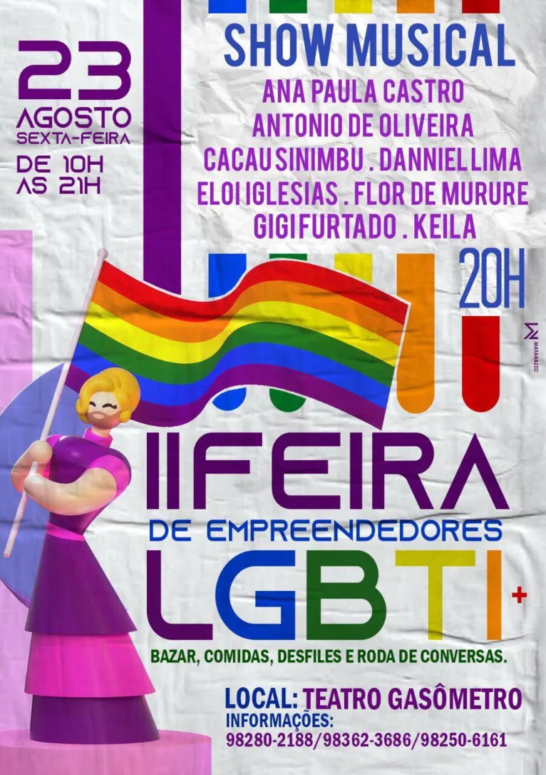 II Feira de Empreendedorismo LGBTI+ será realizada nesta sexta (23) em Belém