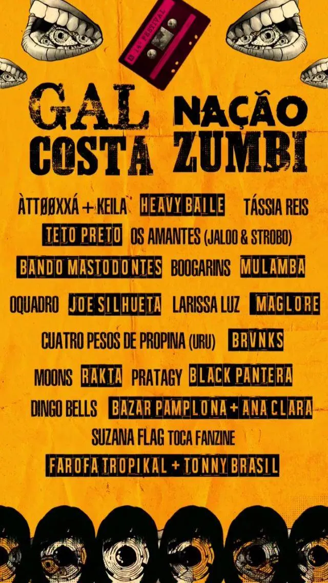 Gal Costa e Nação Zumbi são anunciados no line-up do Festival Se Rasgum