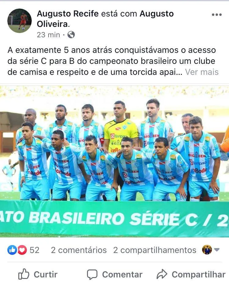 Teve Doca: Paysandu retornava a Série B há exatos cinco anos