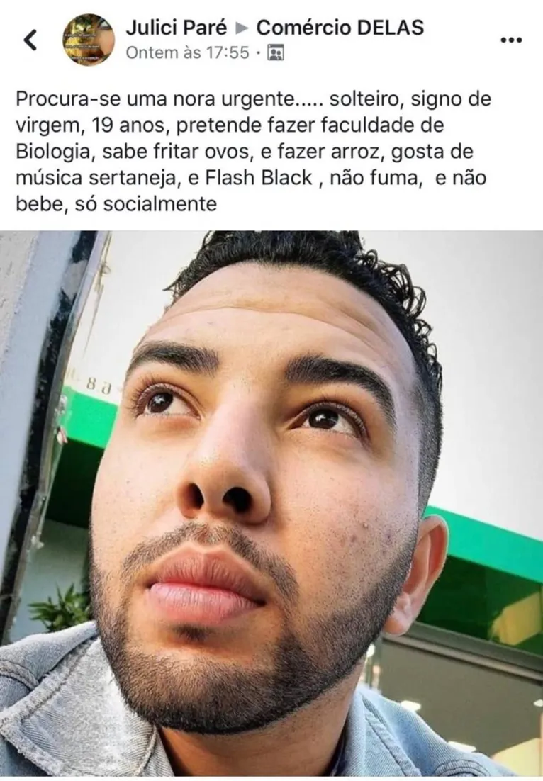 Mãe usa a internet para pedir namorada para filho solteiro