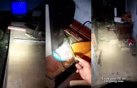 TV liga sozinha em casa abandonada sem energia