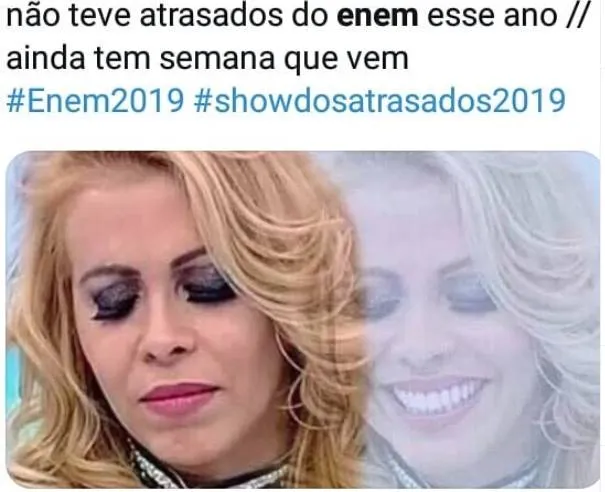 Memes de show dos atrasados surgem durante o exame 