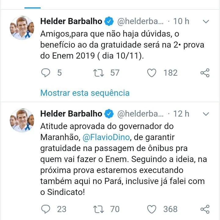 Enem 2019: Pará vai ter ônibus de graça na prova do dia 10 de novembro