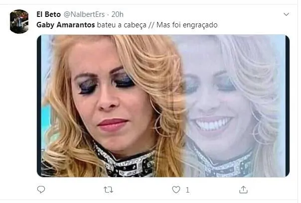 Gaby
Amarantos ganha memes depois de cair do palco em 'bate cabelo'