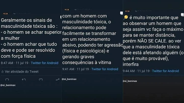 Irmão de peão que foi expulso de A Fazenda o critica: 'masculinidade tóxica'