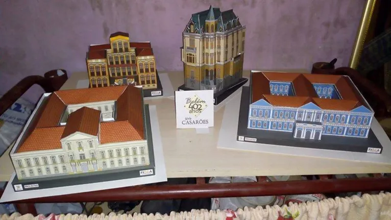 Jonathan coleciona também as peças do Maquetes Belém, lançadas este ano