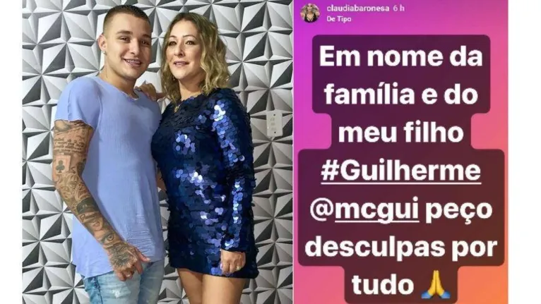 Mãe de MC Gui se pronunciou e pediu desculpas em nome do filho. 