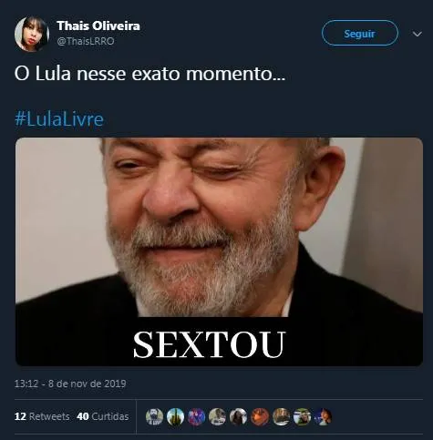 Internautas criam e se divertem com memes após soltura de Lula 