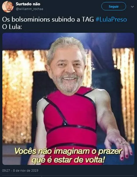 Internautas criam e se divertem com memes após soltura de Lula 