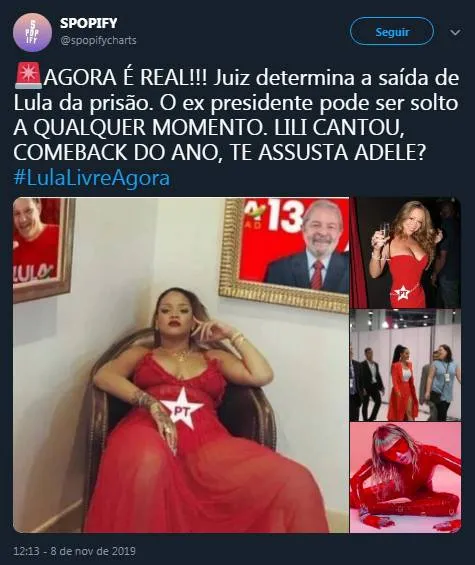 Internautas criam e se divertem com memes após soltura de Lula 