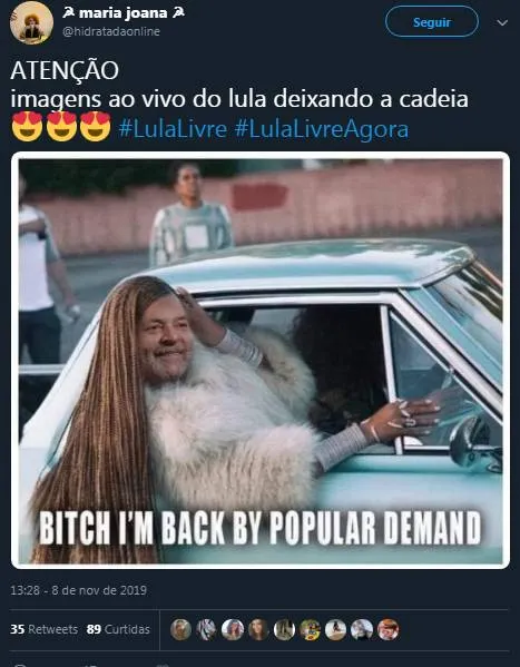 Internautas criam e se divertem com memes após soltura de Lula 