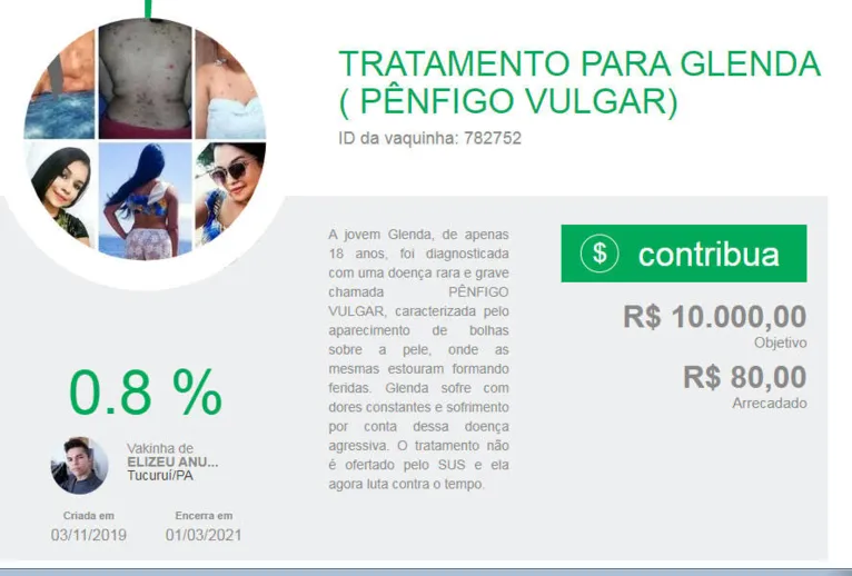 Família iniciou jornada para arrecadar valor necessário para viagem e tratamento em outro estado