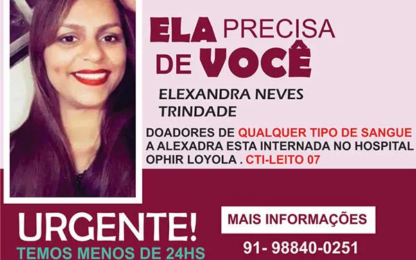 Família faz apelo e pede ajuda para doações. 