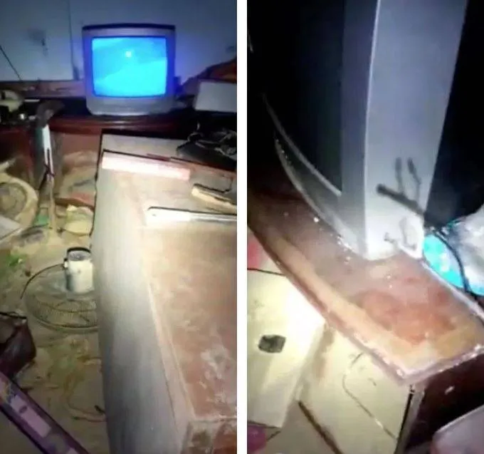 O flagrante assustador foi registrado em Taiwan.