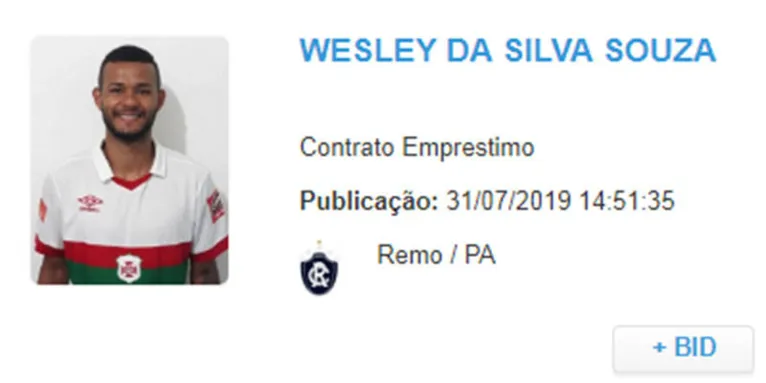 Atacante Wesley já pode estrear pelo Clube do Remo na Série C