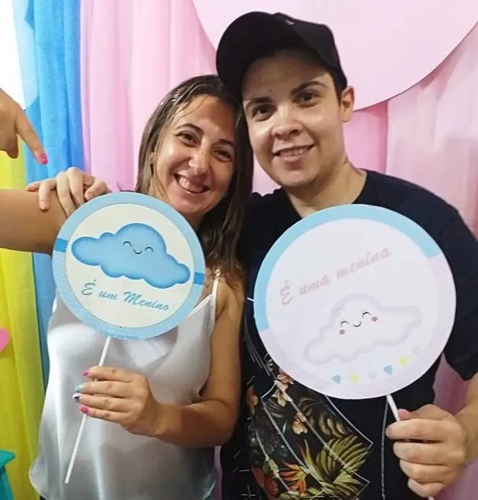 O casal esperam ansiosos pela chagada do primeiro filho.