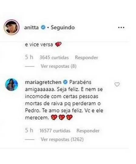 A cantora esclareceu sobre a polêmica envolvendo uma suposta indireta para a atriz Luana Piovani num post de Anitta.