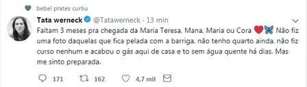 Homenagem? Possível nome da filha de Tatá Werneck não sai da boca dos paraenses