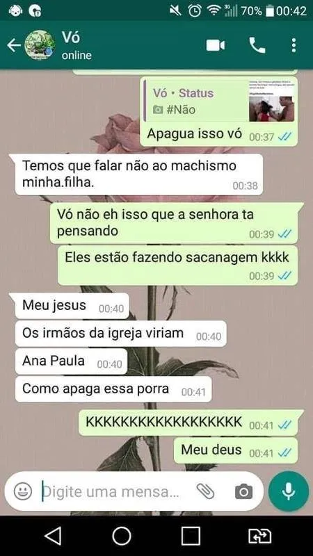 Avó compartilha pornô por acidente e tem melhor reação ao descobrir. Veja!