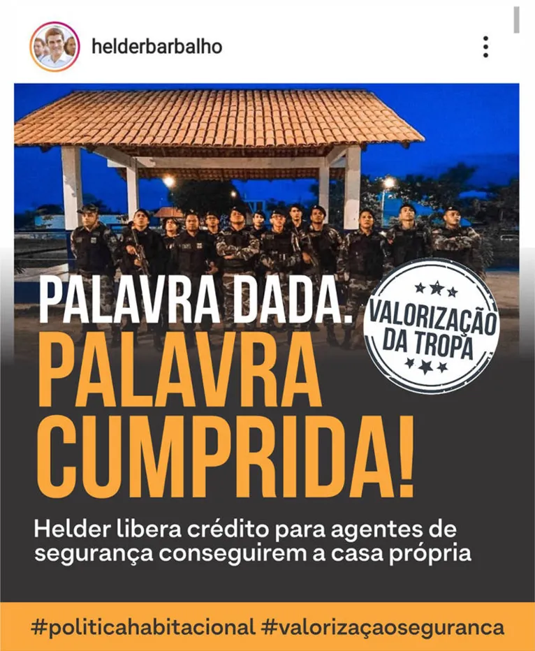 Helder lança Programa de Crédito Imobiliário para agentes da segurança pública