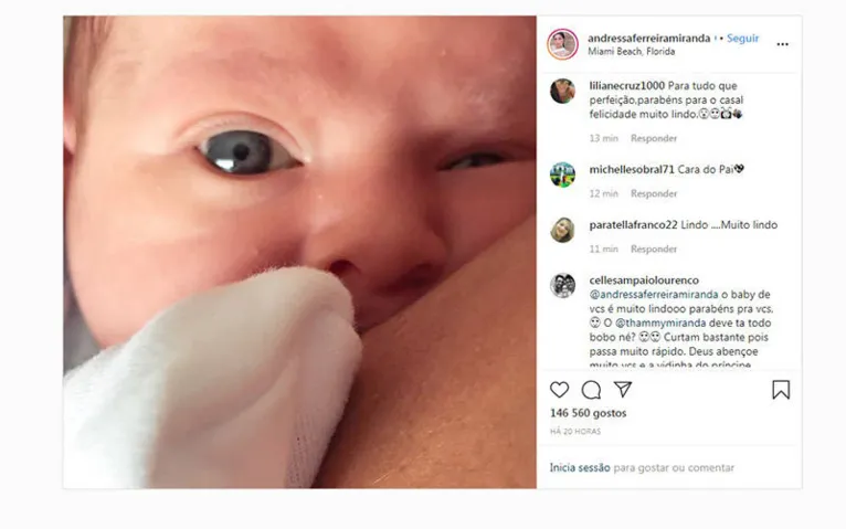 Thammy mostra rosto do filho e fãs comparam: 'a cara do pai'; veja!