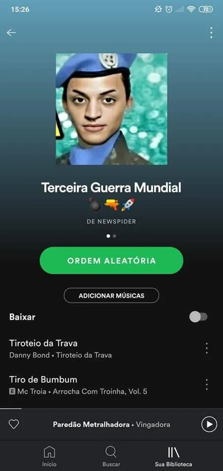 Sem limites! Internautas criam playlist para a 3ª Guerra Mundial. Ouça!