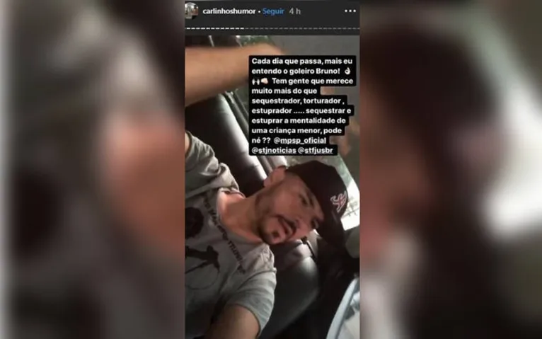 "Deveria fazer igual o goleiro Bruno", diz humorista do Pânico sobre briga com ex-mulher; veja o vídeo!