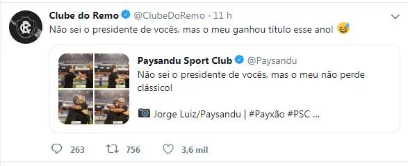 Rival não perdoa e provoca Paysandu após derrota