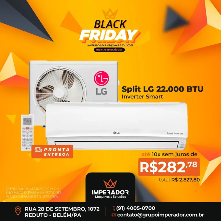 Imperador das Máquinas: confira as ofertas de Splits durante a Black Friday 