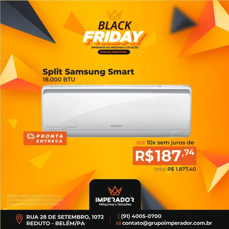 Imperador das Máquinas: confira as ofertas de Splits durante a Black Friday 