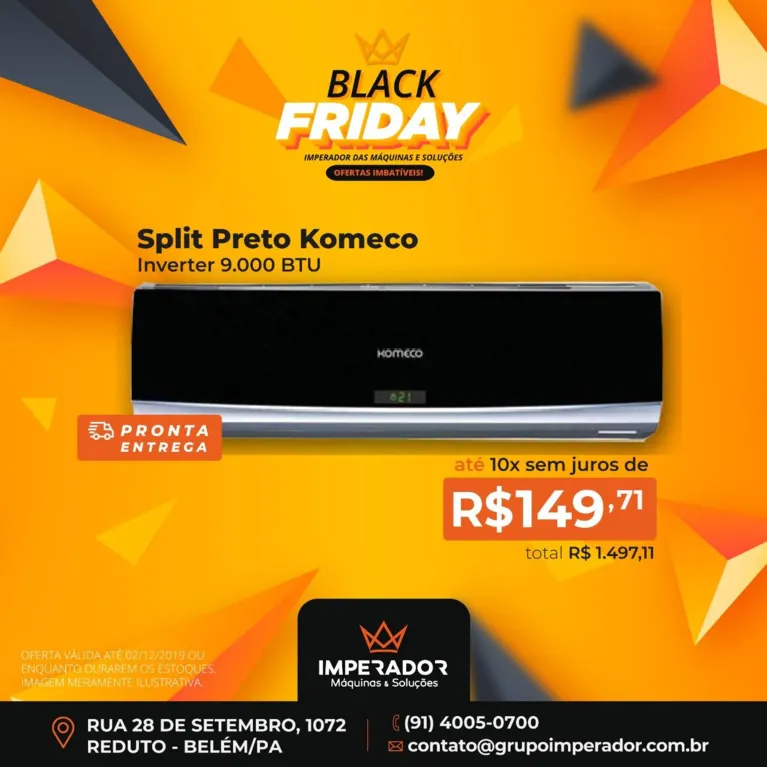 Imperador das Máquinas: confira as ofertas de Splits durante a Black Friday 