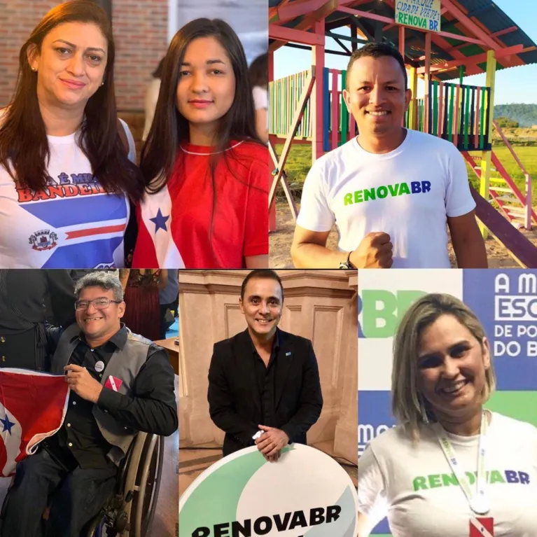 Profa. Carlea Baraúna, Kariny Stefany, Davison Nery, Paulo Pinho, Alcindo Júnior e Elisangela Batista 