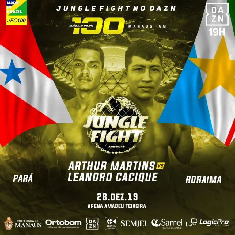 Lutador paraense entra no octógono pelo Jungle Fight no AM