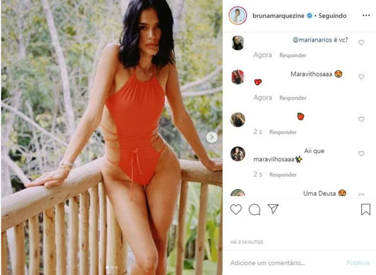 Bruna Marquezine exibe fotos sensuais e bumbum empinado rouba a cena; veja!
